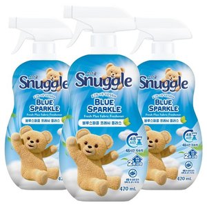스너글 블루 스파클 프레시 플러스 섬유탈취제 본품, 470ml, 3개 (11,490원) (로켓)