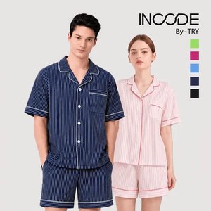 트라이 남녀 공용 데일리 커플 반팔 파자마 세트 (12,390원/무료)