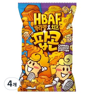 바프 카라멜 앤 치즈 팝콘, 80g, 4개 (3.960원) (로켓)