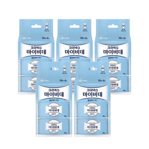 크리넥스 마이비데 클린케어 미니 휴대용 10매 X 6개입 X 5EA 총 300매 (1매당 49원)