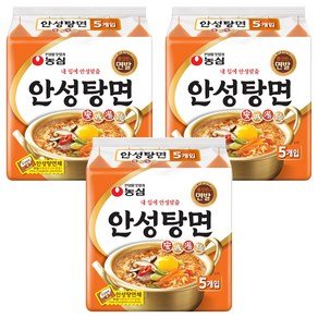 안성탕면 농심 안성탕면 125g, 15개 (9,370원)