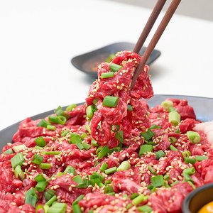 1++등급 초신선 투뿔 한우 육회 200g+200g (14,880원) (무료)