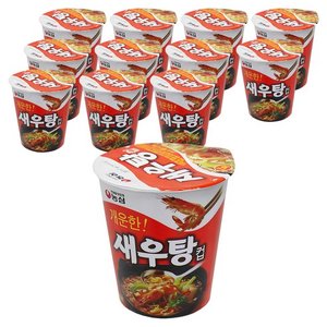 농심 새우탕 작은컵 67g, 12개 (10,580원/무료)