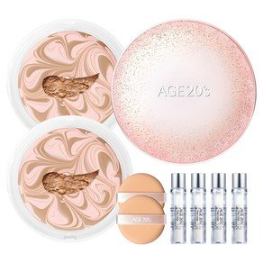 에이지투웨니스 에센스 커버 팩트 스파클케이스 + 리필 12.5g x 2p + 앰플 10ml x 4p, 핑크베이지(23호), 1개 (17,900원)