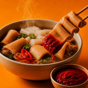생선숙편 꼬치어묵 8개 x 4팩 + 불맵장 소스 500g (12,900원/무배)