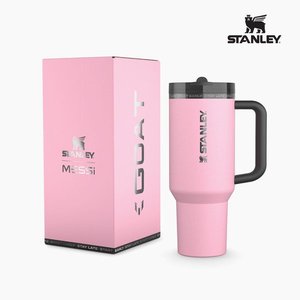 퀜처 프로투어 플립 스트로 텀블러 1.18L 메시 고트 핑크