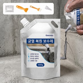 Gaayou 고탄력 균열 보수제 콘크리트 그랙 보수제 벽 옥상 바닥 외벽 보수접착제 방수 시멘트 보수, 1개 (18,900원)