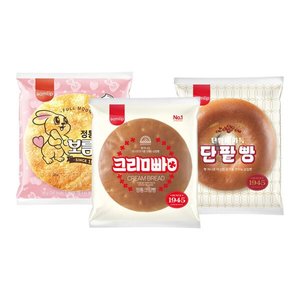 삼립 삼총사빵 9봉(단팥빵/크림빵/보름달) (9,970원) (무료)