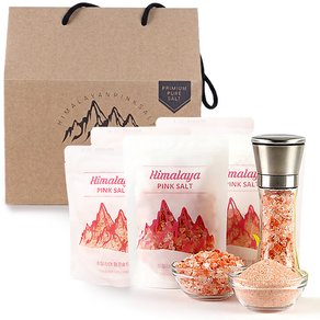 고급 선물세트 히말라야 핑크솔트 선물세트 250g x 5팩 + 그라인더 명절 선물세트, 5개, 250ml (5,980원)