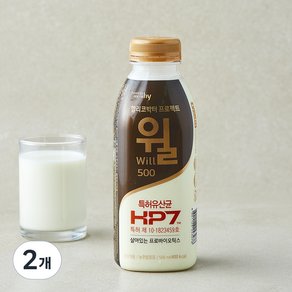 윌 에치와이 헬리코박터 프로젝트 윌 마시는 요구르트, 2개, 1개입, 500ml (9,180원)
