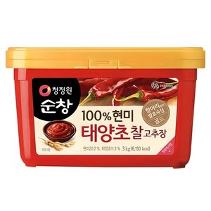 청정원순창 현미 태양초 찰고추장, 3kg, 1개 (10,970원)