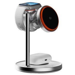 벤딕트 무선 충전 Qi2 3in1 맥세이프 거치대 에어로스테이션 클립패키지, 1개, 실버 (47,510원)