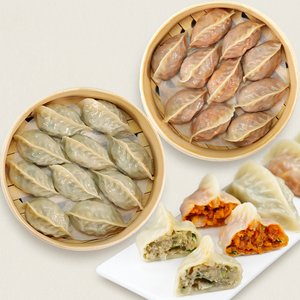 허만두 잎새만두,알찬고기 1.4kg 1봉+ 알찬김치 1.4kg 1봉 , 2봉 (13,500/무배)