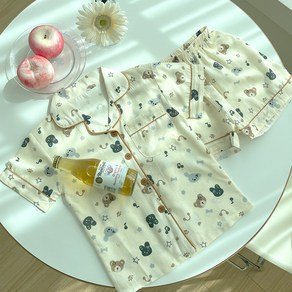 엘라운지 아동용 쿨나잇 지지미 파자마 상하세트 (12,900원)