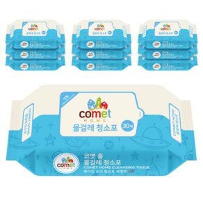 코멧 홈 물걸레 청소포 대형 리필 30매, 50g, 30개입, 10개 (9,990원)