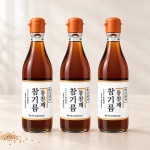 통참깨 참기름 350ml 3병 (13,900원/무료)