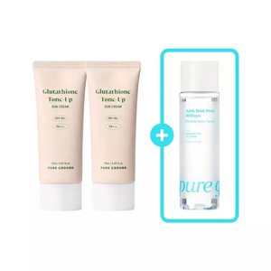 퓨어그라운드 글루타치온 톤업 선크림 (SPF50+ PA+++) 70ml 2개 (9,800원) (무료)