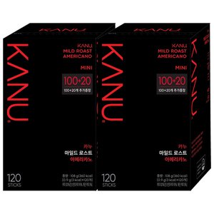 카누 미니 마일드 아메리카노 120개입, 2개 총240개입 (45,500원) (무료)