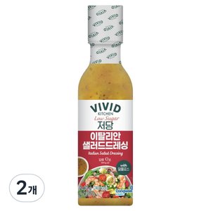 비비드키친 저당 이탈리안 샐러드 드레싱, 2개, 240g (2,710원)