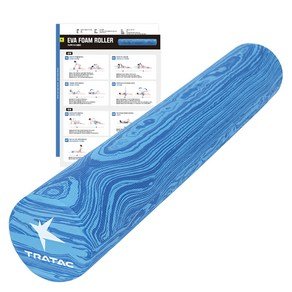 트라택 EVA 폼롤러 원형 + 운동법 매뉴얼 + 포스터, 블루, 1개 (26,330원)