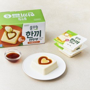 풀무원 한끼 연두부 + 오리엔탈 유자 소스 6개입, 708g, 1세트 (7,900원)