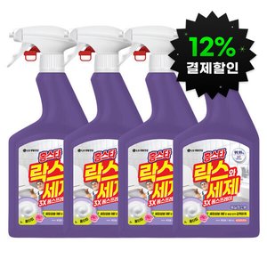 홈스타 락스와세제 스프레이 후로랄 900ml x 4개 (13,120원/무료)