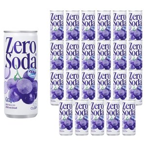 클룹 제로소다 포도, 250ml, 24개 (10,620원)