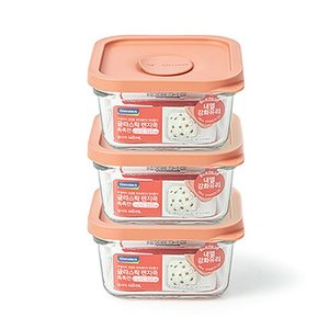 글라스락 렌지쿡 촉촉한 햇밥용기 정사각, 무드브릭, 1세트 (10,440원)