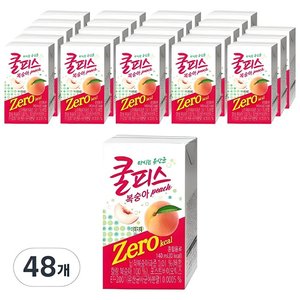 동원 쿨피스 복숭아 제로, 140ml, 48개 (12,890원)