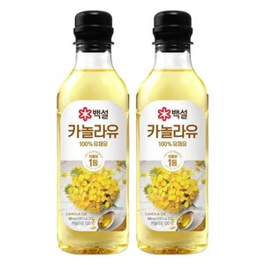 백설 카놀라유, 500ml, 2개 (3,730원)
