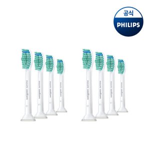 필립스 소닉케어 C1 프로리절트 칫솔모 화이트 4개입 HX6014/14 x 2개 (29,900원/무료)