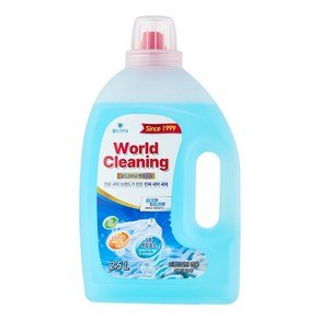 월드크리닝 딥클린 라벤더블루향 액체세제 일반드럼겸용, 1개, 2.5L (7,930원)
