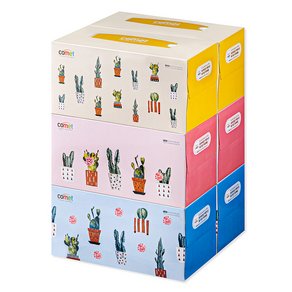 코멧 프리미엄 부드러운 천연펄프 미용티슈, 280매, 6개 (8,580원)