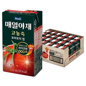 매일야채 고농축 토마토의 힘, 125ml, 24개 (15,920원) (무료)