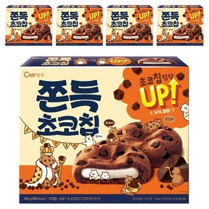 청우식품 쫀득초코칩, 240g, 5개 (9,310원)