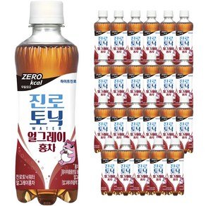 진로토닉워터 얼그레이홍차 제로칼로리, 300ml, 24개 (15,570원)