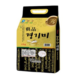 진품 경기미, 2025년산, 상등급, 4kg (10,900원/무료배송)