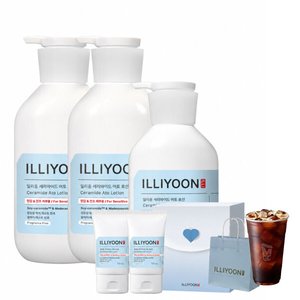 일리윤 세라마이드 아토로션 564ml 2개+350ml 1개 +아토 로션 50ml 2개+메가커피쿠폰 (35,960 / 무료)