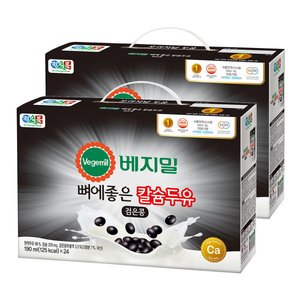 베지밀 뼈에좋은 칼슘 검은콩 두유 190ml 48팩 (20,290원/무배)