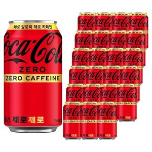 코카콜라 제로제로, 350ml, 24개 (16,630원) (무료)