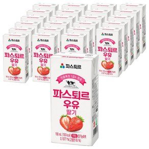 파스퇴르 딸기우유, 190ml, 24개 (12,340원)