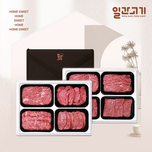 암소한우 등심+채끝+갈비살 선물세트 1.2kg (104,652원/무료)