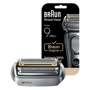 BRAUN 정품 시리즈 9 PRO+ 울트라 씬 면도기 교체용 날망, 96m, 실버, 1개 (67,100원)