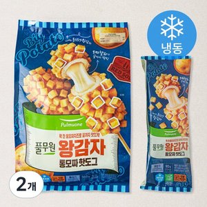 풀무원 왕감자 통모짜 핫도그 (냉동) 90g 8개 (9,980원/무료)