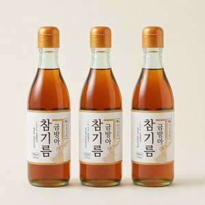 참기름 350ml 3개 통참깨100% (13,900원) (무료)
