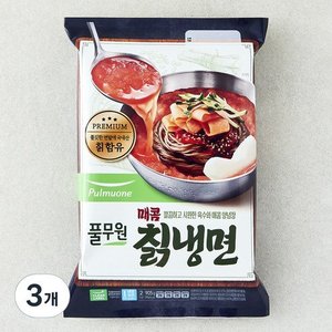 풀무원 매콤 칡냉면 2인분, 905g, 3개 (11,970원)