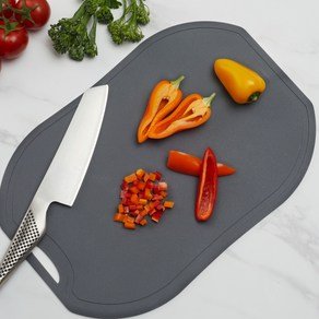 코멧 홈 국내생산 BPA FREE TPU 걸이형 양면 도마, 챠콜, 1개 (7,990원)