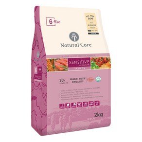 네츄럴코어 전연령 강아지 에코6 센시티브솔루션 작은입자, 연어, 2kg, 1개 (19,530원)