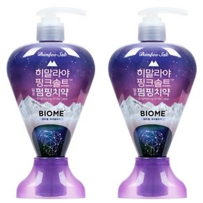 히말라야핑크솔트 히말라야핑크솔트담은 브라이트닝화이트 펌핑치약, 285g, 2개 (9,900원)