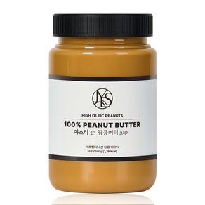 야스티 순 땅콩버터 크리미 100% 무첨가, 500g, 1개 (11,500원)